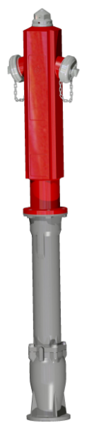 Hydrant nadzemní s lomovým bodem Eurodrant 08 hranatý | HUTIRA ATJ